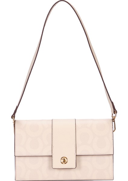 Ekru U.s. Polo Assn. Kadın Omuz Çantası US25172