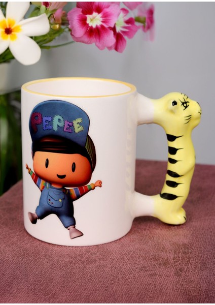 Pepe ve Şila Resimli Kupa Bardak