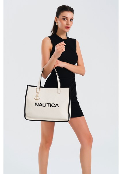 Bej-Sıyah Nautıca Kadın Omuz Çantası CN7251T fiyatları