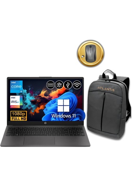 250 G10 I5 1334U 8gb 2tb M.2 SSD B2NC5ES ATL79 W11PRO 15.6" Notebook+Çanta &mouse