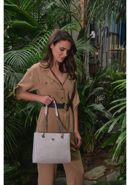 Beyaz U.s. Polo Assn. Kadın Omuz Çantası US3006