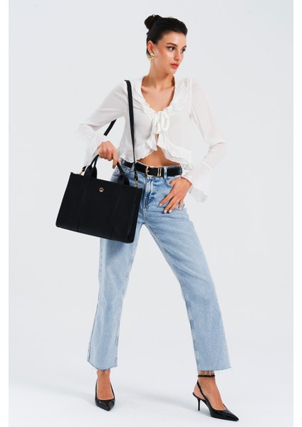 Sıyah Nautıca Kadın Omuz Çantası CN7176T fiyatları