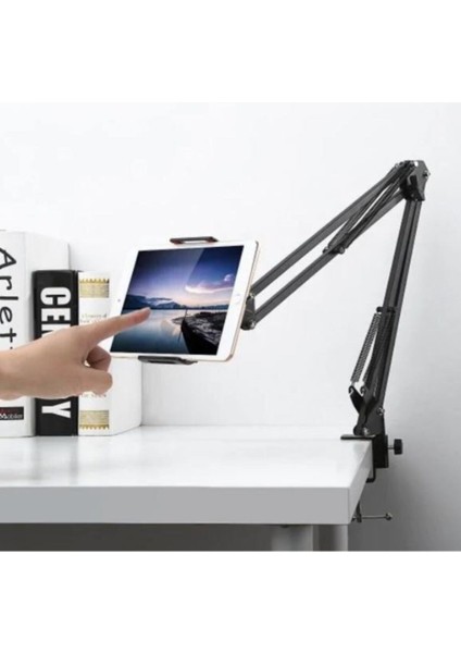 Telefon Fotoğraf Makinesi Projektör Ring Light Uyumlu Klipsli Mini Tripod Ayak Stand