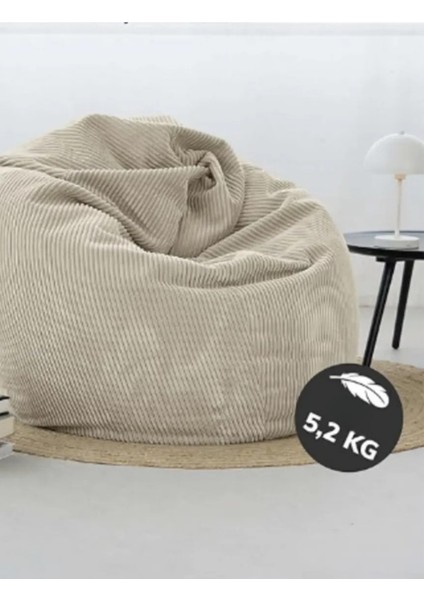 Piremium x xl Armut Koltuk Puf Fitilli Kadife Soft Cord Kumaş