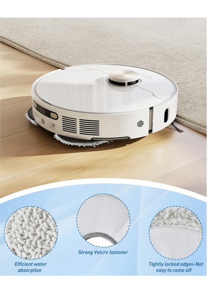 Dreame L10S Ultra X10+ X40 Ultra Robot Süpürge Için Paspas Bezi, Mikrofiber Paspas Bezi Yedek Parçaları (Yurt Dışından)