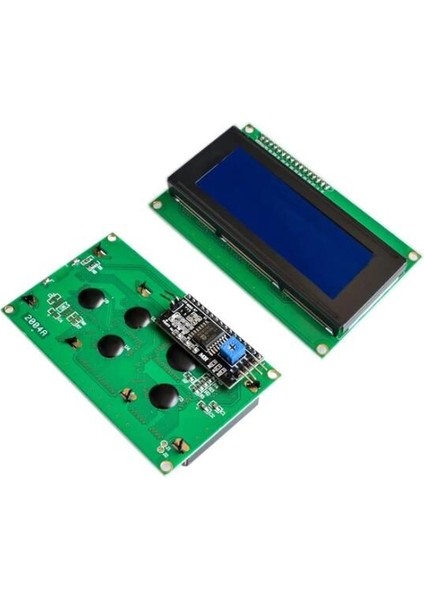 Arduino LCD2004 4X20 Mavi LCD ve IIC/I2C Ekran Arayüz Modülü