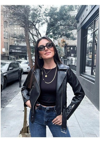 Kadın Deri Ceket Dikişsiz modelleri