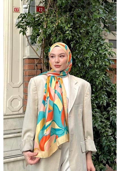 Lilyum Desen Ince Pamuk Şal