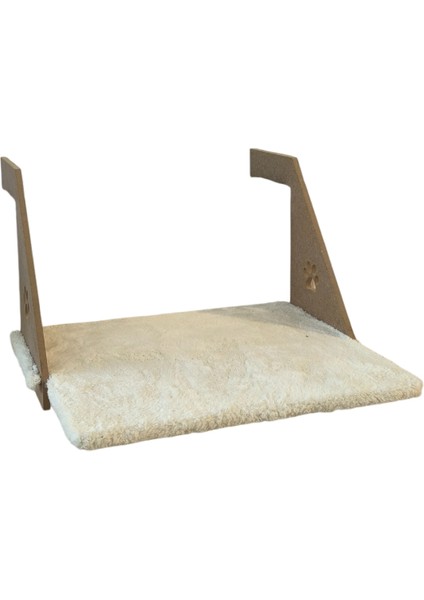 Ahşap Kalorifer Peteği Kedi Radyatör Yatağı 30 cm x 43 cm Beyaz (15 Kg)