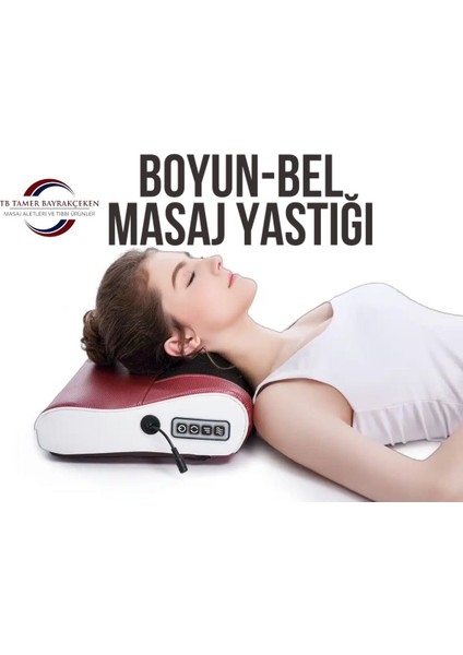 Boyun Bel Sırt Ovmalı Isıtmalı Yoğurmalı Çok Amaçlı Taşınabilir Masaj Yastığı Masaj Aleti