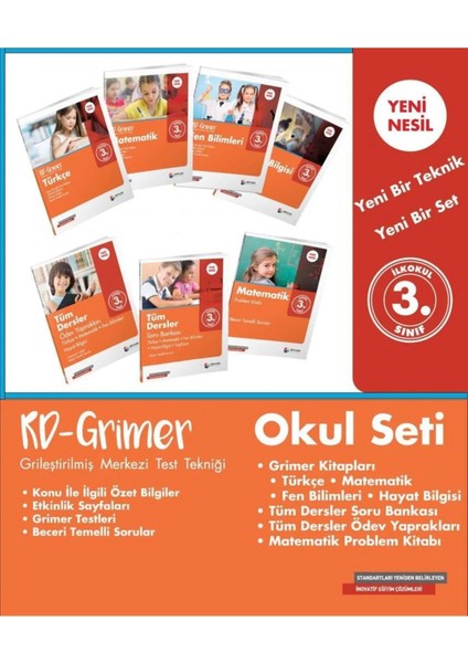 3. Sınıf Dört Renk Yayınları Rd-Grimer Set (7 Kitap)