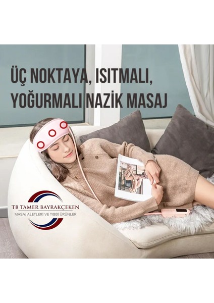 Başağrısı Yokedici Şarjlı Isıtmalı Kumandalı Kafa Masaj Aleti fırsatları