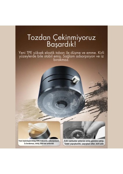 Süper Vantuzlu Tüm Yüzeylere Uyumlu Telefon Tutucu, Araç Içi, Masaüstü, Dolap, Ayna Için Telefon Tutucu fırsatları