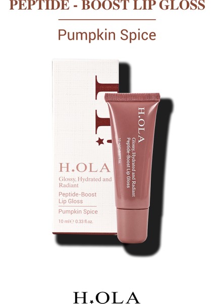 Lip Gloss | Dudak Parlatıcısı | Kalıcı, Yüksek Pigmentli | Peptide-Boost | Pumpkın Spıce