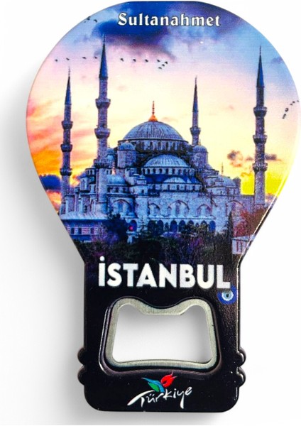 Galata Gift Şişe Açacağı Açacak Magnet Balon Şeklinde Dekoratif Soda Gazoz Açacağı Istanbul Temalı