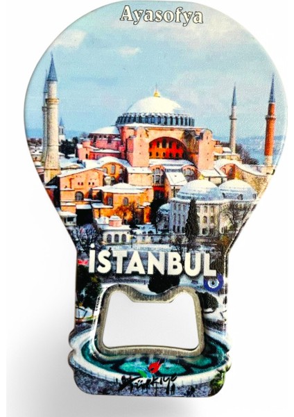 Galata Gift Şişe Açacağı Açacak Magnet Balon Şeklinde Dekoratif Soda Gazoz Açacağı Istanbul Temalı