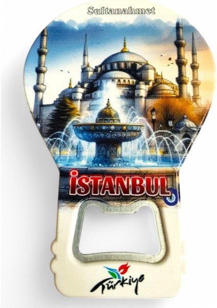 Galata Gift Şişe Açacağı Açacak Magnet Balon Şeklinde Dekoratif Soda Gazoz Açacağı Istanbul Temalı