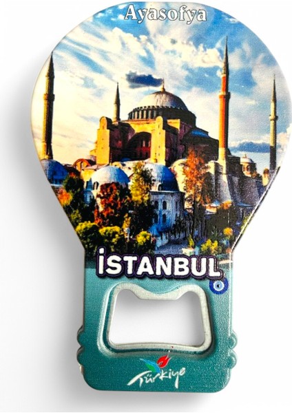 Galata Gift Şişe Açacağı Açacak Magnet Balon Şeklinde Dekoratif Soda Gazoz Açacağı Istanbul Temalı
