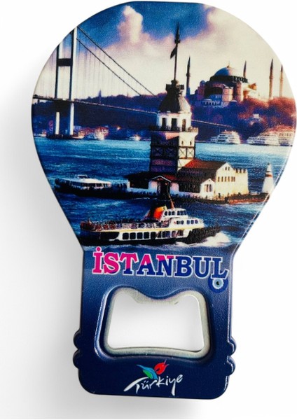 Galata Gift Şişe Açacağı Açacak Magnet Balon Şeklinde Dekoratif Soda Gazoz Açacağı Istanbul Temalı