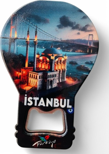 Galata Gift Şişe Açacağı Açacak Magnet Balon Şeklinde Dekoratif Soda Gazoz Açacağı Istanbul Temalı