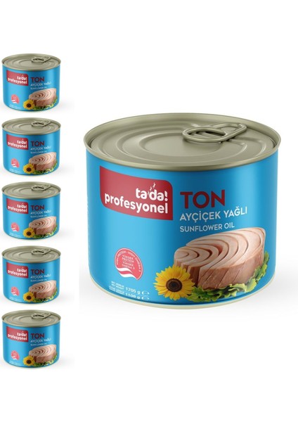 Profesyonel Ayçiçek Yağlı Klasik Ton Balığı 1705 gr x 6 Adet fiyatları