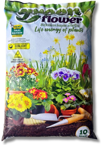 Organik ve Besleyici Saksı Toprağı Torf 10 Litre