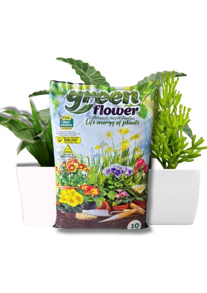 Organik ve Besleyici Saksı Toprağı Torf 10 Litre