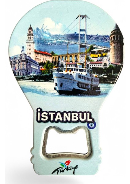 Galata Gift Şişe Açacağı Açacak Magnet Balon Şeklinde Dekoratif Soda Gazoz Açacağı Istanbul Temalı