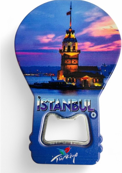 Galata Gift Şişe Açacağı Açacak Magnet Balon Şeklinde Dekoratif Soda Gazoz Açacağı Istanbul Temalı