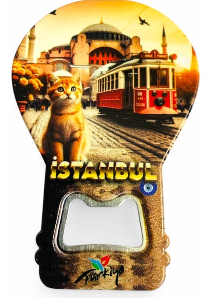 Galata Gift Şişe Açacağı Açacak Magnet Balon Şeklinde Dekoratif Soda Gazoz Açacağı Istanbul Temalı