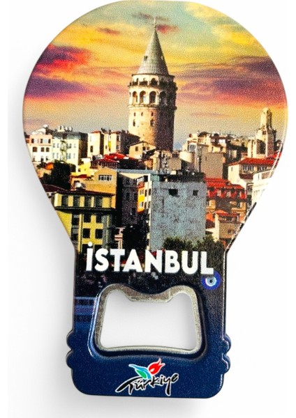 Galata Gift Şişe Açacağı Açacak Magnet Balon Şeklinde Dekoratif Soda Gazoz Açacağı Istanbul Temalı