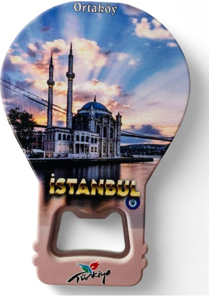 Galata Gift Şişe Açacağı Açacak Magnet Balon Şeklinde Dekoratif Soda Gazoz Açacağı Istanbul Temalı