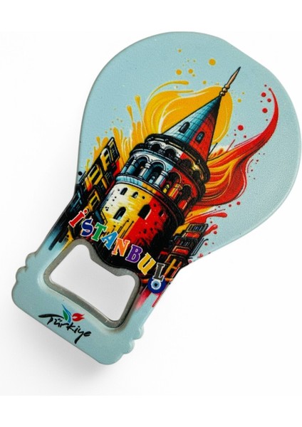 Galata Gift Şişe Açacağı Açacak Magnet Balon Şeklinde Dekoratif Soda Gazoz Açacağı Istanbul Temalı modelleri