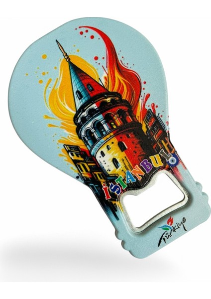 Galata Gift Şişe Açacağı Açacak Magnet Balon Şeklinde Dekoratif Soda Gazoz Açacağı Istanbul Temalı fırsatları