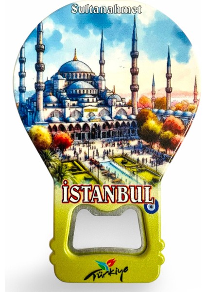 Galata Gift Şişe Açacağı Açacak Magnet Balon Şeklinde Dekoratif Soda Gazoz Açacağı Istanbul Temalı