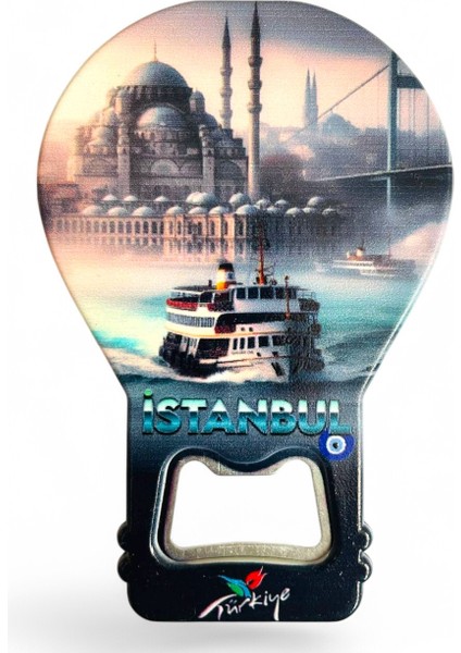 Galata Gift Şişe Açacağı Açacak Magnet Balon Şeklinde Dekoratif Soda Gazoz Açacağı Istanbul Temalı
