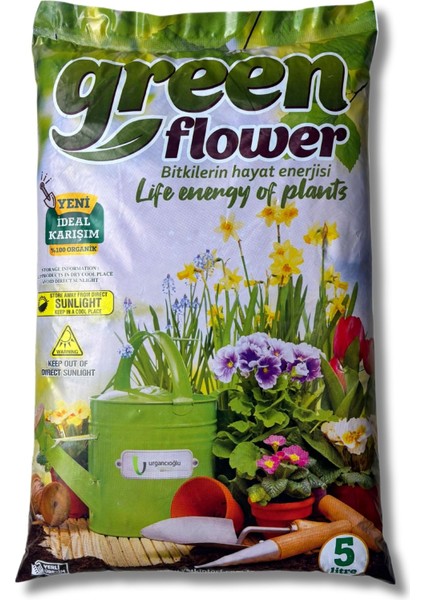 Organik ve Besleyici Saksı Toprağı Torf 5 Litre