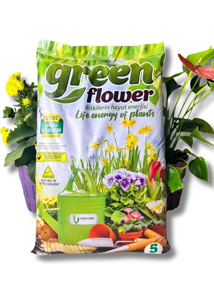 Organik ve Besleyici Saksı Toprağı Torf 5 Litre