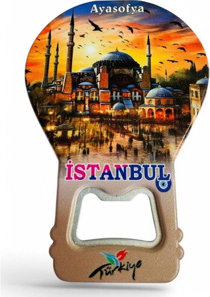 Galata Gift Şişe Açacağı Açacak Magnet Balon Şeklinde Dekoratif Soda Gazoz Açacağı Istanbul Temalı
