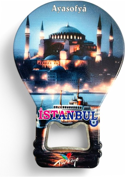 Galata Gift Şişe Açacağı Açacak Magnet Balon Şeklinde Dekoratif Soda Gazoz Açacağı Istanbul Temalı