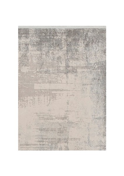 Pier Zen HG13A Krem Gri Viskon Akrilik Yumuşak Leke Tutmaz Silinebilir Halı