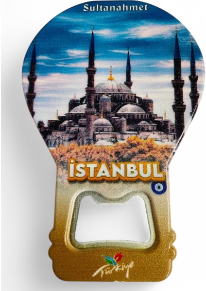 Galata Gift Şişe Açacağı Açacak Magnet Balon Şeklinde Dekoratif Soda Gazoz Açacağı Istanbul Temalı