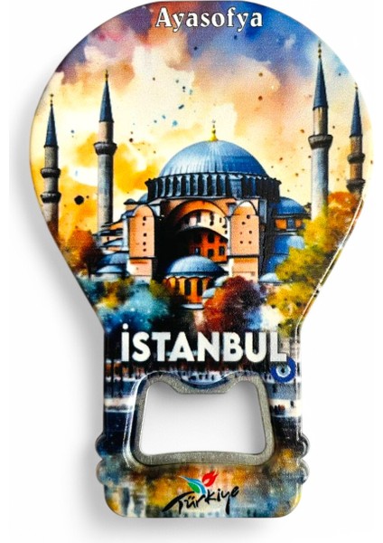 Galata Gift Şişe Açacağı Açacak Magnet Balon Şeklinde Dekoratif Soda Gazoz Açacağı Istanbul Temalı