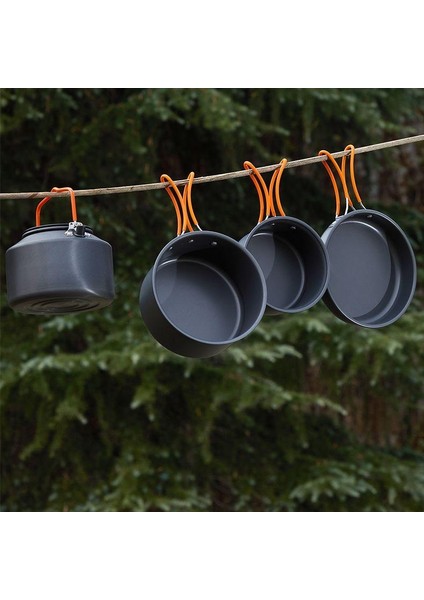4 Parçalı Set, Alüminyum Alaşım, Taşınabilir, Dış Mekan, 4-6 Kişi, Pişirme Seti, Kamp, Piknik, Pişirme Gereçleri (Yurt Dışından) fırsatları