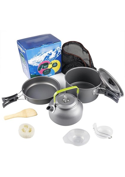 3 Parçalı Set, Taşınabilir, Dış Mekan, Pişirme Seti, Kamp, Piknik, Pişirme Kapları (Yurt Dışından)