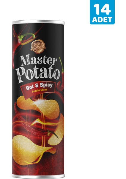 Master Potato Hot & Spicy 160 GR * 14 Adet
