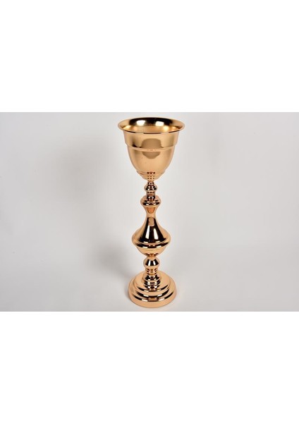 Seta Regina Vazo Orta Katlı Gold 20 x 20 x 65 cm