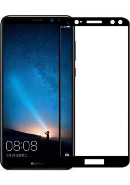 Huawei Mate 10 Lite Tam Kaplayan Temperli Ekran Koruyucu Cam
