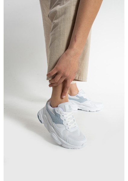 Marten Kadın Beyaz Mavi Pudra Günlük Spor Ayakkabı fırsatları