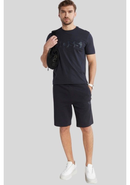 Regular Fit Erkek Şort Lacivert